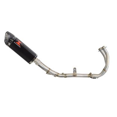 CB 500 Hornet 2024 - 2026 Exhaust System 300mm Tri Oval Black Stainless Carbon Tip Silencer