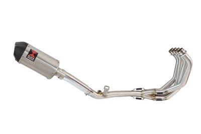 CB 600 F (PC41) Hornet 07-13 De Cat Exhaust System + 200mm Oval Stainless Carbon Tip Silencer