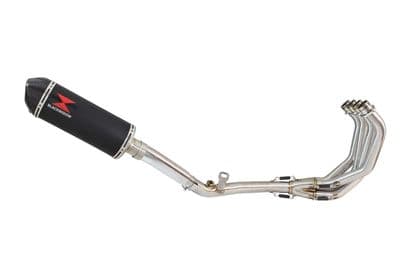 CB 600 F (PC41) Hornet 07-13 De Cat Exhaust System + 300mm Black Stainless Carbon Tip Silencer