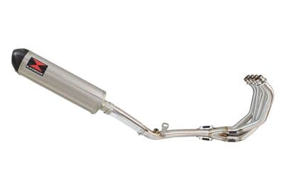 CB 600 F (PC41) Hornet 07-13 De Cat Exhaust System + 400mm Oval Stainless Carbon Tip Silencer