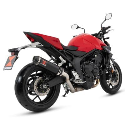 CB1000 Hornet / SP 2025-2026Exhaust Silencer 370mm Round Black Stainless Steel Carbon Tip Silencer