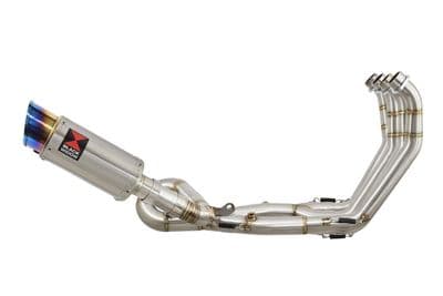 CB1000R Neo Sports Cafe SC80 Performance Exhaust 200mm Round Blue Tip Stainless Silencer