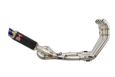 CB1000R Neo Sports Cafe SC80 Performance Exhaust 230mm GP Round Blue Tip Black Stainless Silencer