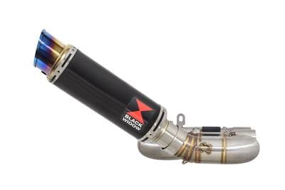 CB1000R (SC60) 2008-2017 Performance Exhaust Silencer Kit 230mm GP Round Blue Tip Black Stainless