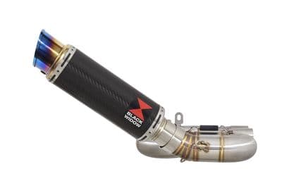 CB1000R (SC60) 2008-2017 Performance Exhaust Silencer Kit 230mm GP Round Blue Tip Carbon