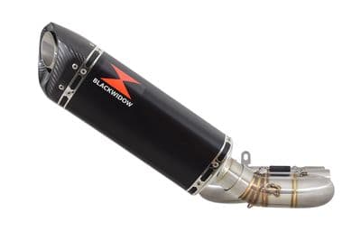 CB1000R (SC60) 2008-2017 Performance Exhaust Silencer Kit 300mm Tri Oval Black Stainless Carbon Tip