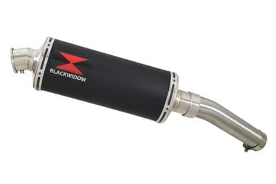 CB1300 S F SC54 2003-2015 Exhaust Link Pipe & 300mm Oval Black Stainless Silencer