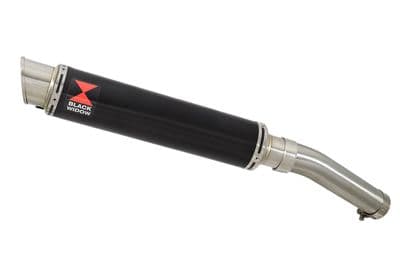 CB1300 S F SC54 2003-2015 Exhaust Link Pipe & 350mm GP Round Black Stainless Silencer