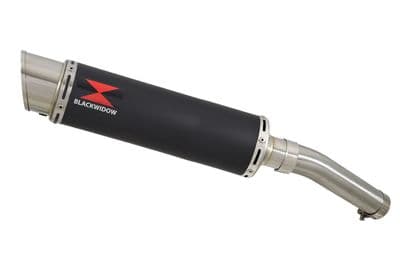CB1300 S F SC54 2003-2015 Exhaust Link Pipe & 360mm GP Round Black Stainless Silencer