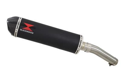 CB1300 S F SC54 2003-2015 Exhaust Link Pipe & 400mm Oval Black Stainless Carbon Tip Silencer