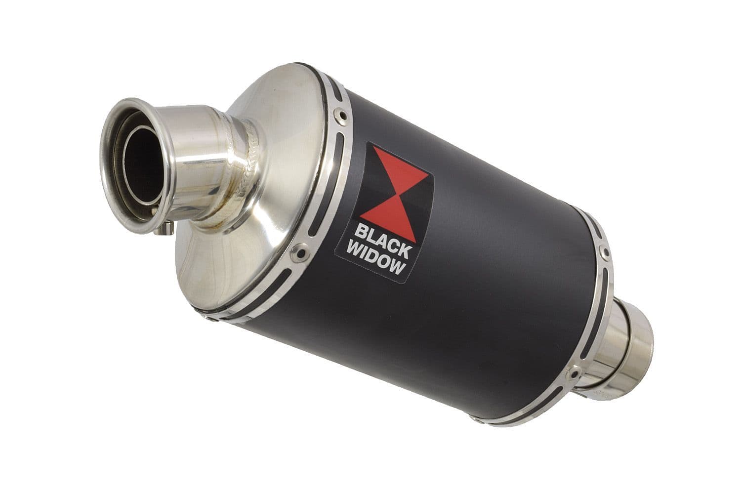 CB500X 2020 - 2025 Exhaust Silencer 230mm Oval Black Stainless Steel