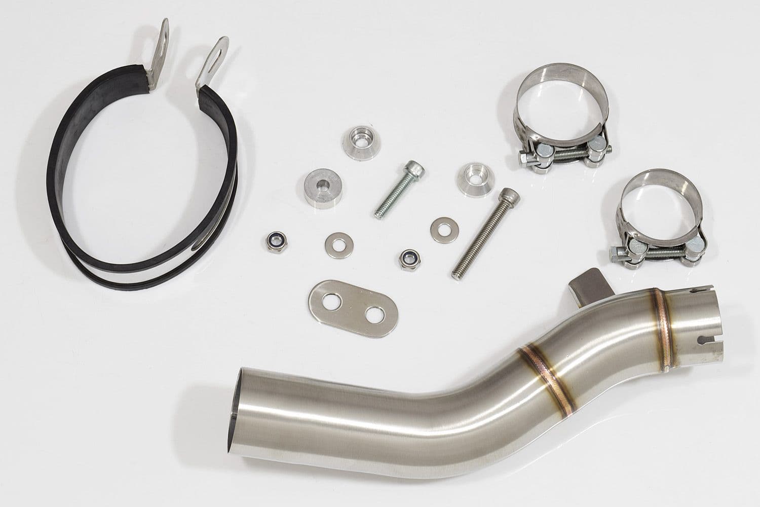 【P】 CB500X 2020 - 2025 Exhaust Silencer 230mm Oval Black Stainless Steel