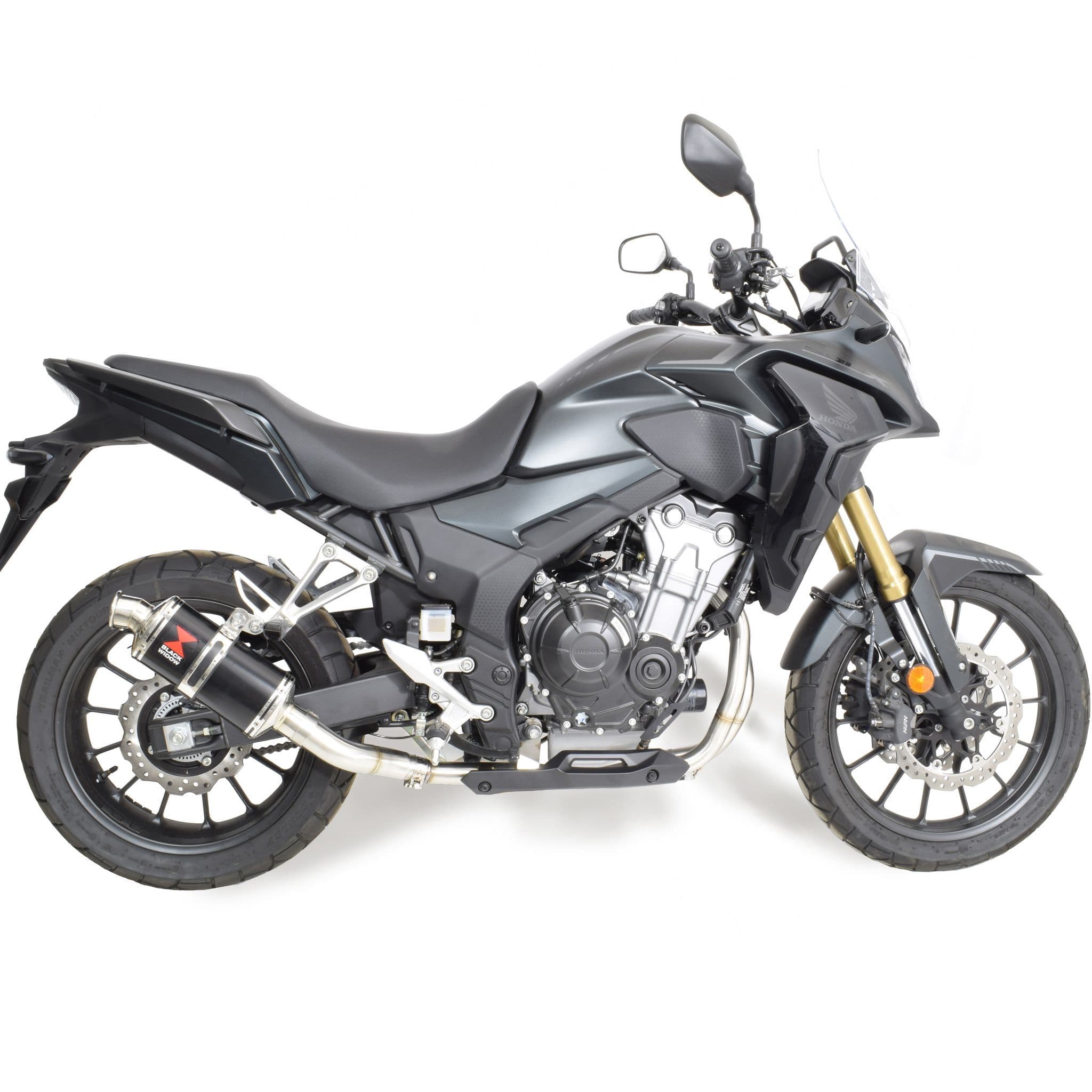 symsym様 CB500X 2022 - 2025 Performance Exhaust System 230mm Oval Black