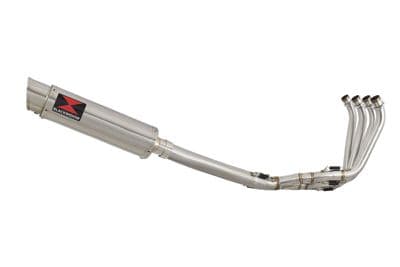 CB650F 2014-2020 High Level De-Cat Exhaust System 360mm GP Round Stainless Silencer
