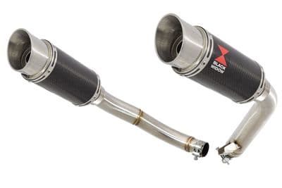 CBF1000 2006-2011 Twin Exhaust Silencers 200mm Round Carbon