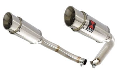 CBF1000 2006-2011 Twin Exhaust Silencers 200mm Round Stainless