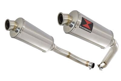 CBF1000 2006-2011 Twin Exhaust Silencers 300mm Oval Stainless