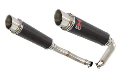 CBF1000 2006-2011 Twin Exhaust Silencers 350mm GP Round Carbon