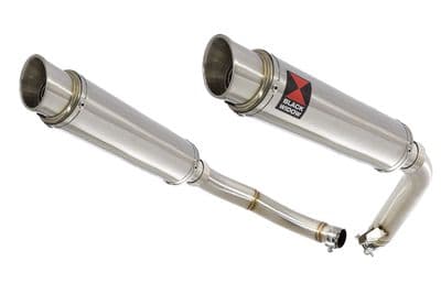 CBF1000 2006-2011 Twin Exhaust Silencers 350mm GP Round Stainless