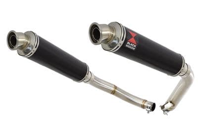 CBF1000 2006-2011 Twin Exhaust Silencers 350mm Round Black Stainless