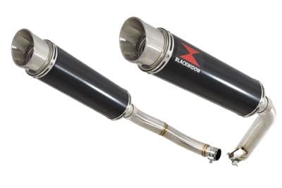 CBF1000 2006-2011 Twin Exhaust Silencers 360mm GP Round Black Stainless