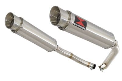 CBF1000 2006-2011 Twin Exhaust Silencers 360mm GP Round Stainless
