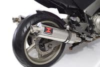 CBF1000 2006-2011 Twin Exhaust Silencers 400mm Oval Stainless