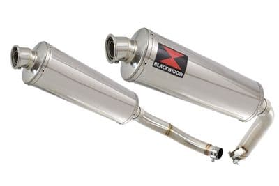 CBF1000 2006-2011 Twin Exhaust Silencers 400mm Oval Stainless