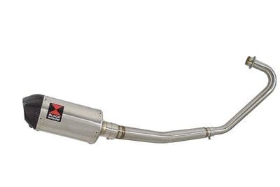 CBF125 2008-2018 Exhaust System + 200mm Oval Stainless Carbon Tip Silencer