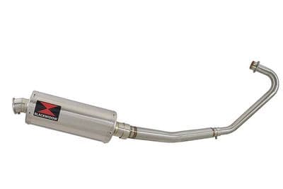 CBF125 2008-2018 Exhaust System + 300mm Oval Stainless Silencer