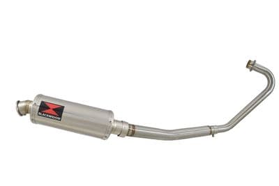 CBF125 2008-2018 Exhaust System + 300mm Round Stainless Silencer