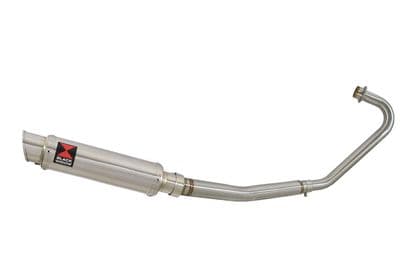 CBF125 2008-2018 Exhaust System + 350mm GP Round Stainless Silencer