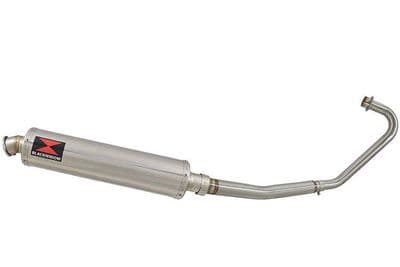 CBF125 2008-2018 Exhaust System + 400mm Round Stainless Silencer