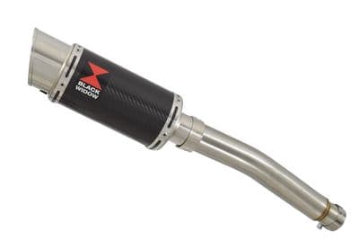 CBF600 (PC38) 04-07 Link Pipe and 200mm Round Carbon Silencer