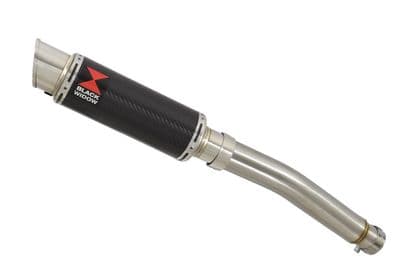 CBF600 (PC38) 04-07 Link Pipe and 230mm Round Carbon Silencer