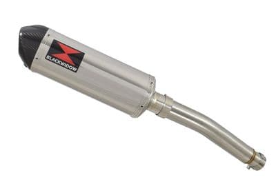 CBF600 (PC38) 04-07 Link Pipe and 300mm Oval Stainless + Carbon Tip Silencer