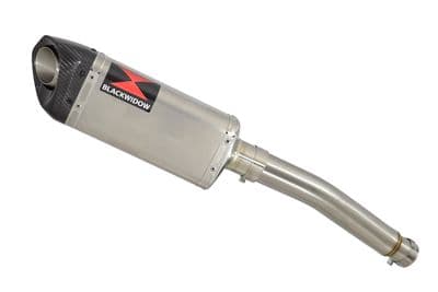 CBF600 (PC38) 04-07 Link Pipe and 300mm Tri Oval Stainless + Carbon Tip Silencer
