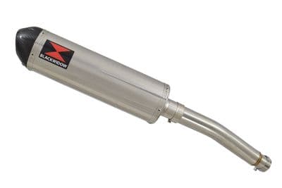 CBF600 (PC38) 04-07 Link Pipe and 400mm Oval Stainless + Carbon Tip Silencer