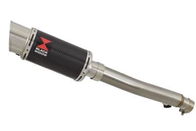 CBF600 S N SA (PC43) 08-13 Link Pipe and 200mm Round Carbon Silencer