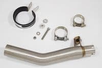 CBF600 S N SA (PC43) 08-13 Link Pipe and 350mm GP Round Stainless Silencer