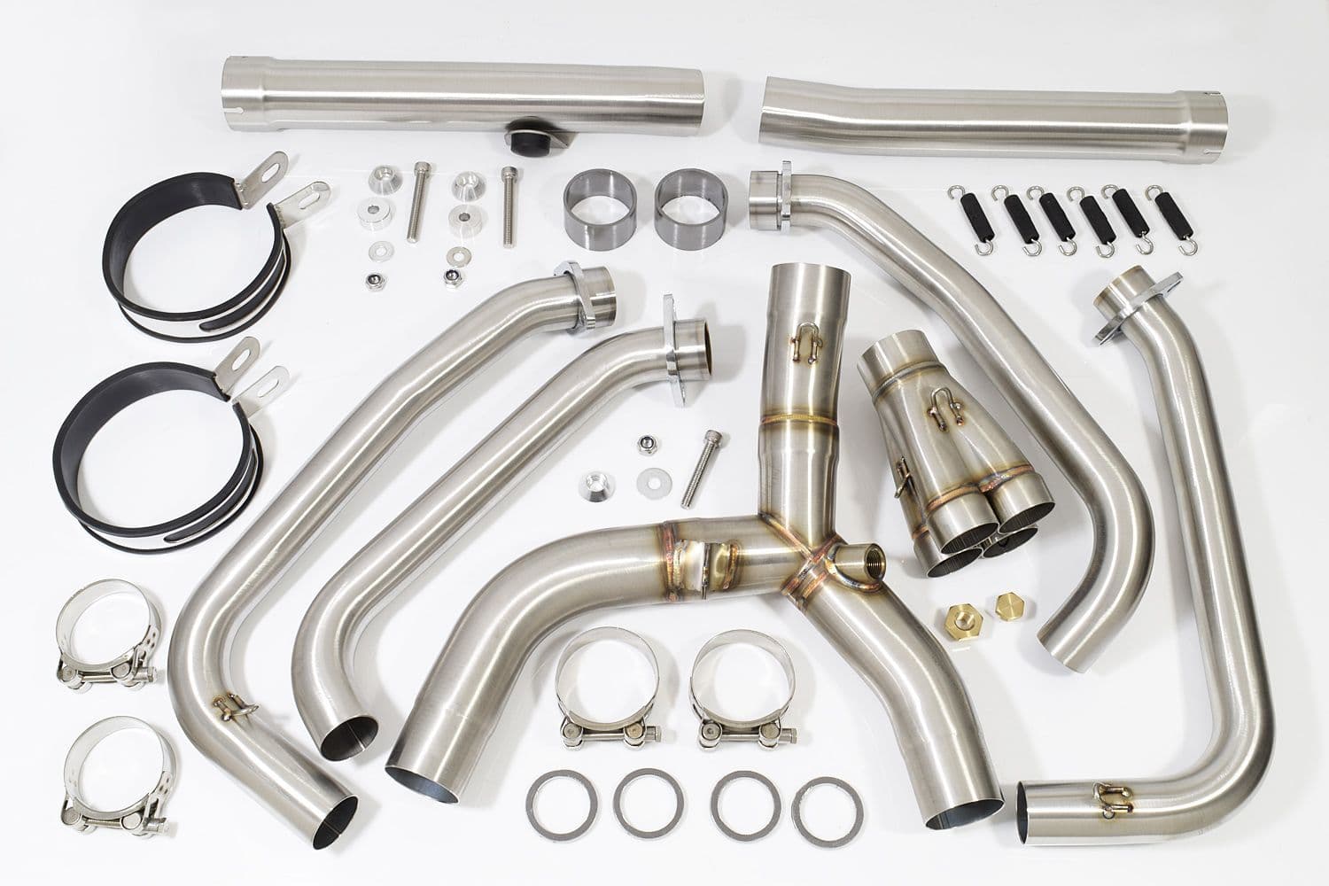 S.Nt CBR 1100 XX Blackbird 4-2 Exhaust System 200mm Round Blue