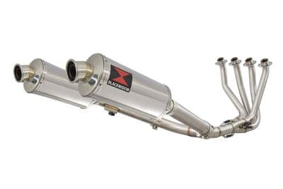 CBR 1100 XX Blackbird 4-2 Exhaust System + 300mm Oval Stainless Silencers