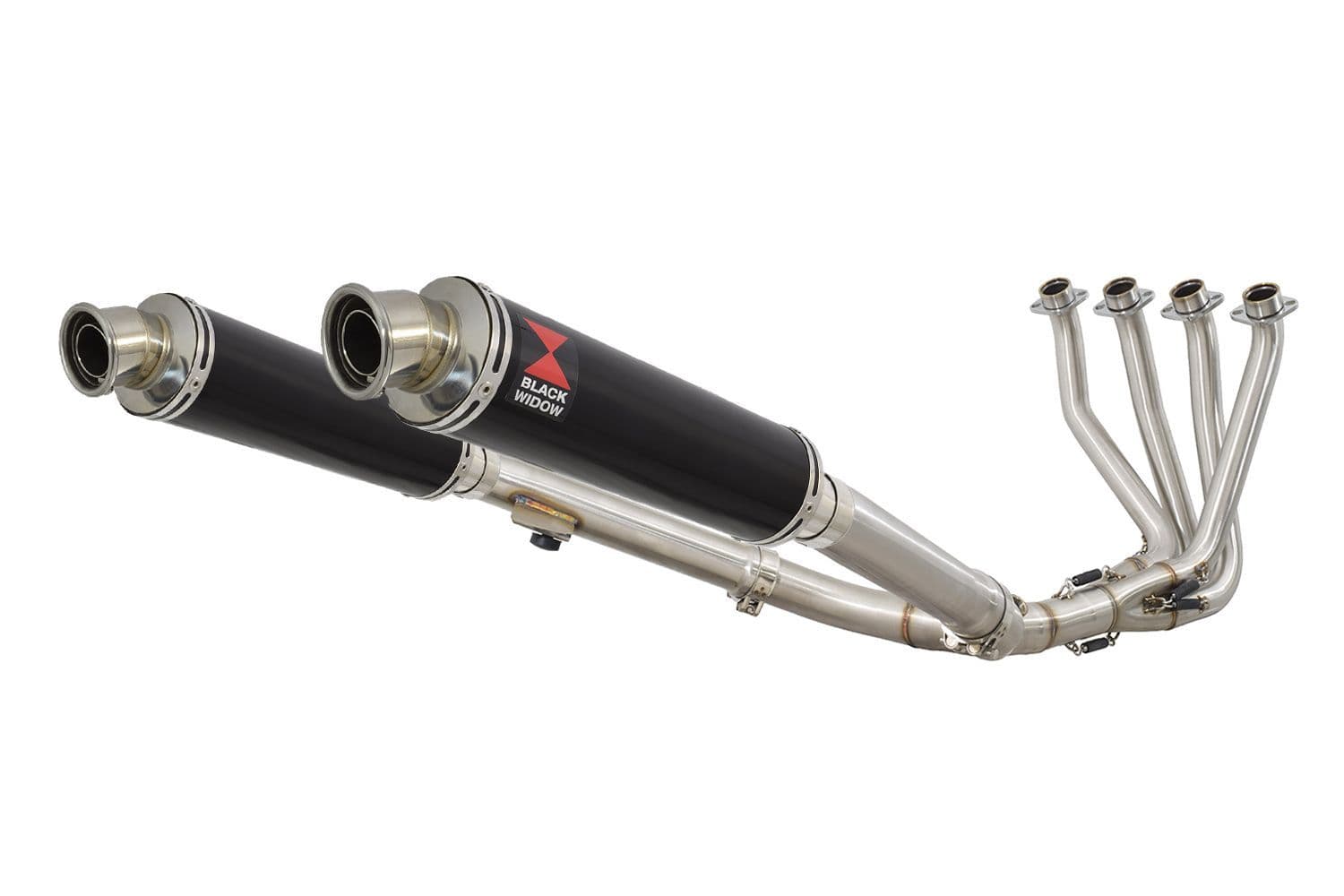 CBR 1100 XX Blackbird 4-2 Exhaust System 350mm Round Black