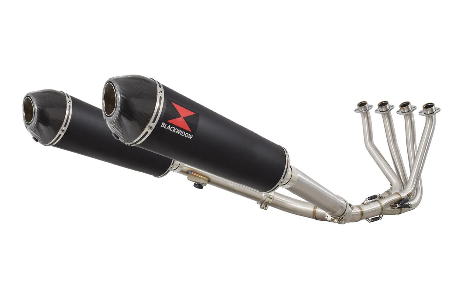 CBR 1100 XX Blackbird 4-2 Exhaust System 400mm Oval Black CBR 1100 XX Blackbird 4-2 Exhaust System 400mm Oval Black