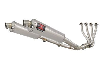 CBR 1100 XX Blackbird 4-2 Exhaust System + 400mm Round Stainless Silencers