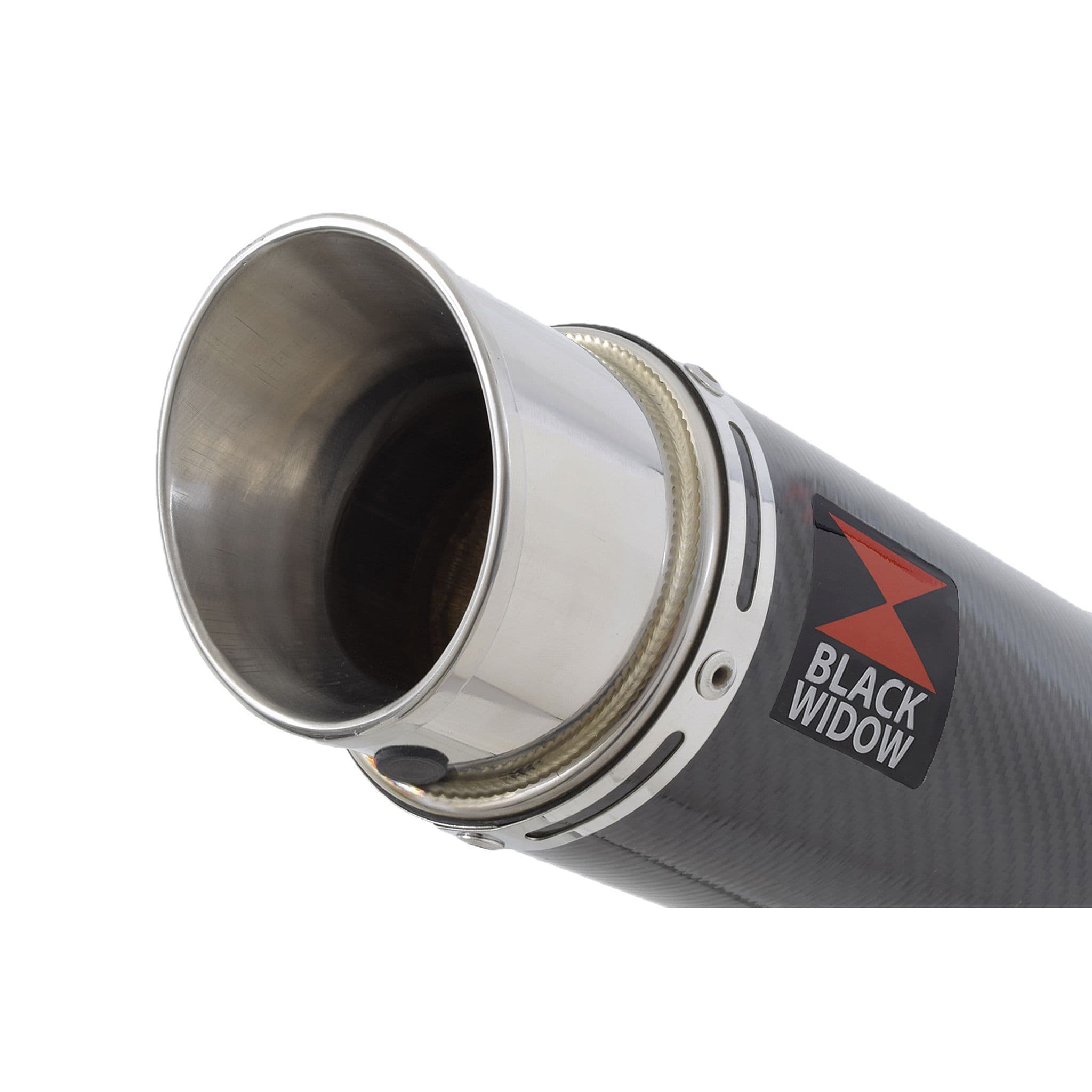 CBR 500 R 2024 Exhaust Link Pipe 200mm Round Carbon Silencer