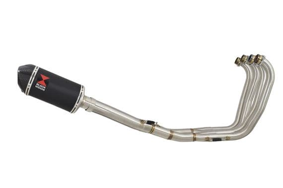 CBR 900 RR Fireblade Performance Exhaust System 200mm Oval Black Stainless Carbon Tip Silencer