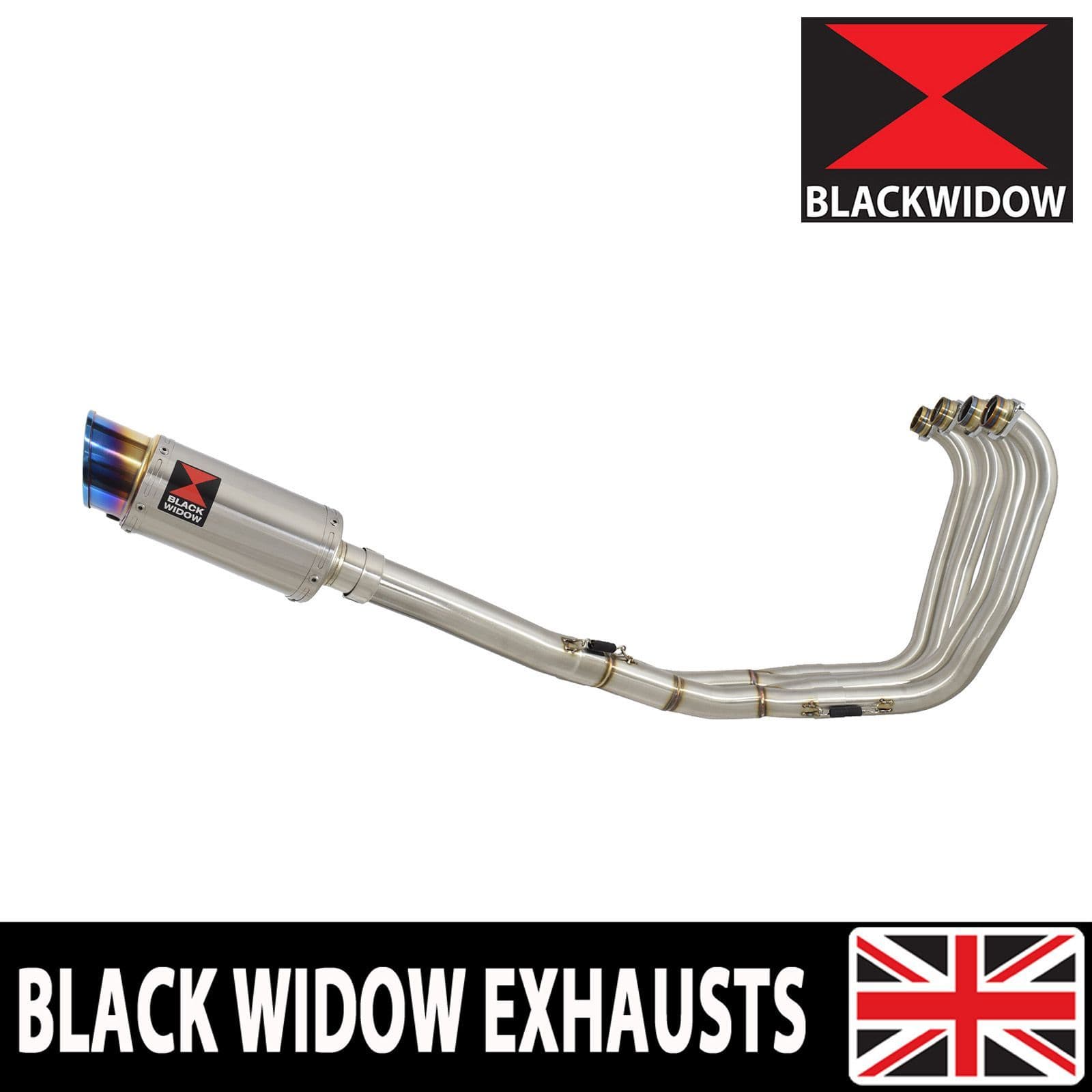 CBR 900 RR Fireblade Performance Exhaust System 200mm Round Blue