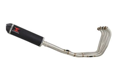 CBR 900 RR Fireblade Performance Exhaust System 400mm Oval Black Stainless Carbon Tip Silencer