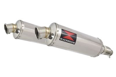 CBR1100XX Blackbird 4-2 Exhaust Link Pipes + 300mm Round Stainless Silencers